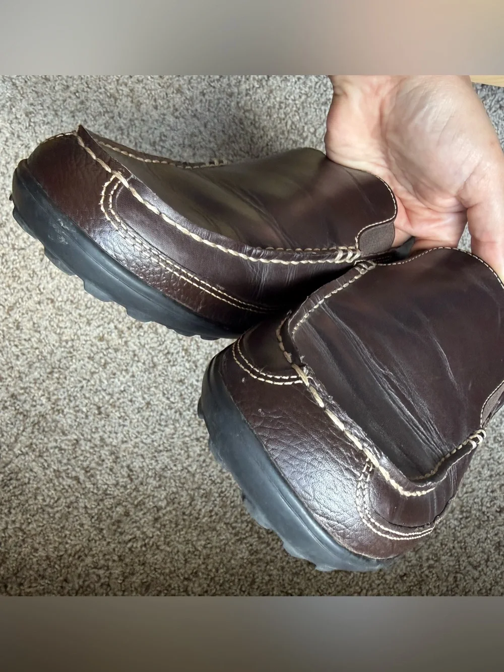 Cole Haan Tucker Leather Pebble Accent Venetian Slip-On Loafers Eclectic Grandpa